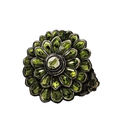 Кольцо с зеленоцветом