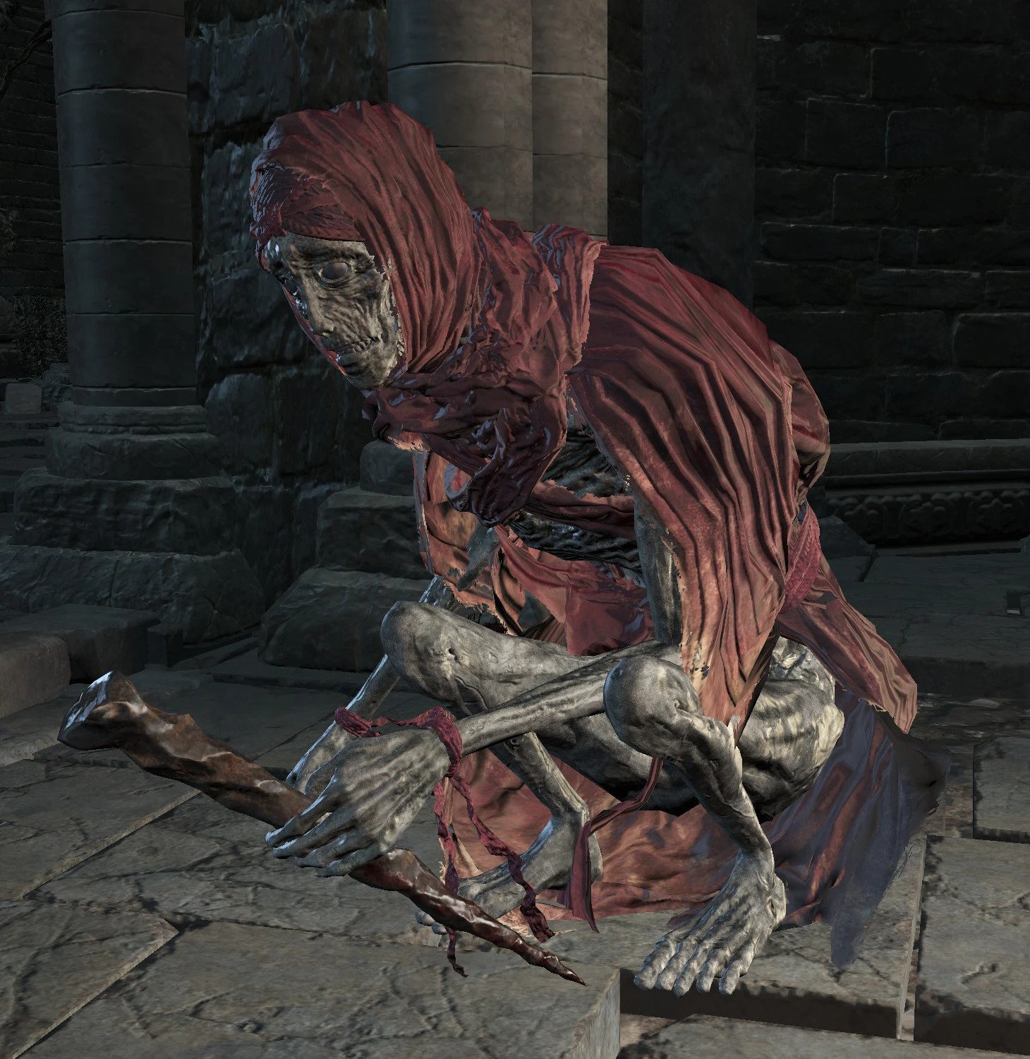 Полый из города за стеной