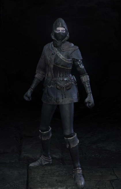 Сет черной кожаной брони (Dark Souls III)