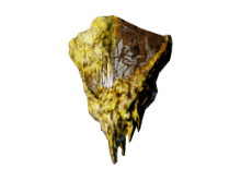 Щит с желтым кварцем