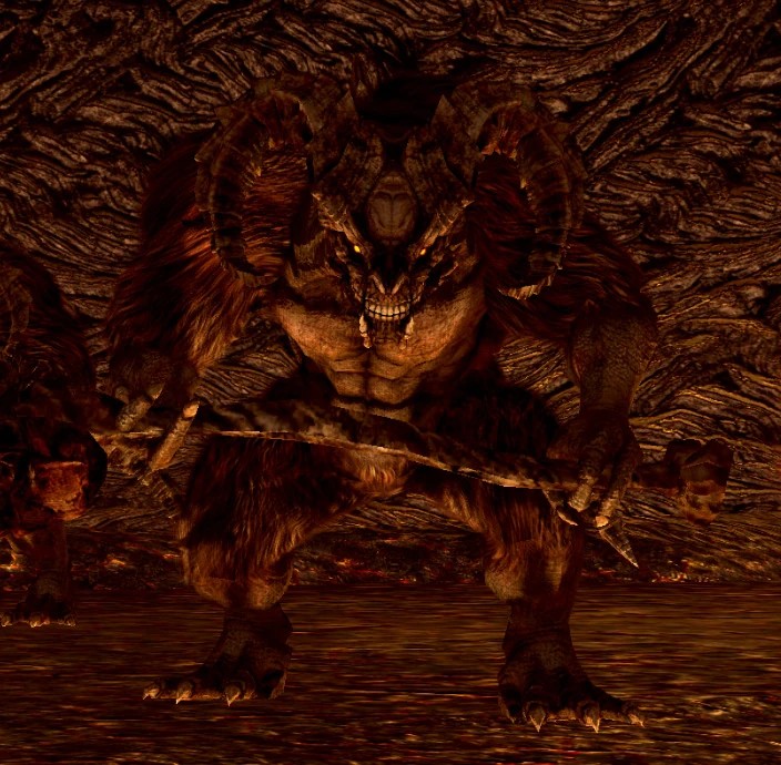 Демон-телец в Руинах Демонов.