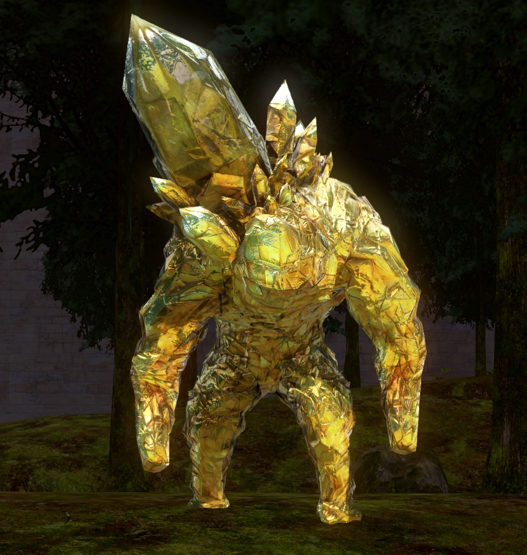 Золотой Кристальный Голем