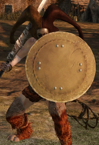 Кожаный щит при блокировании