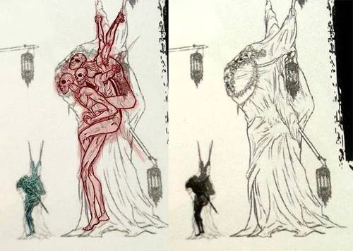 Материал из артбука, который иллюстрирует теорию о Вихре.