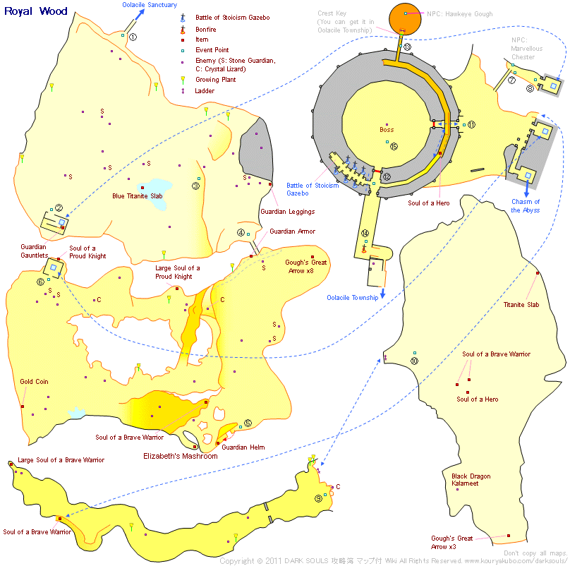 Карта на англ. языке.