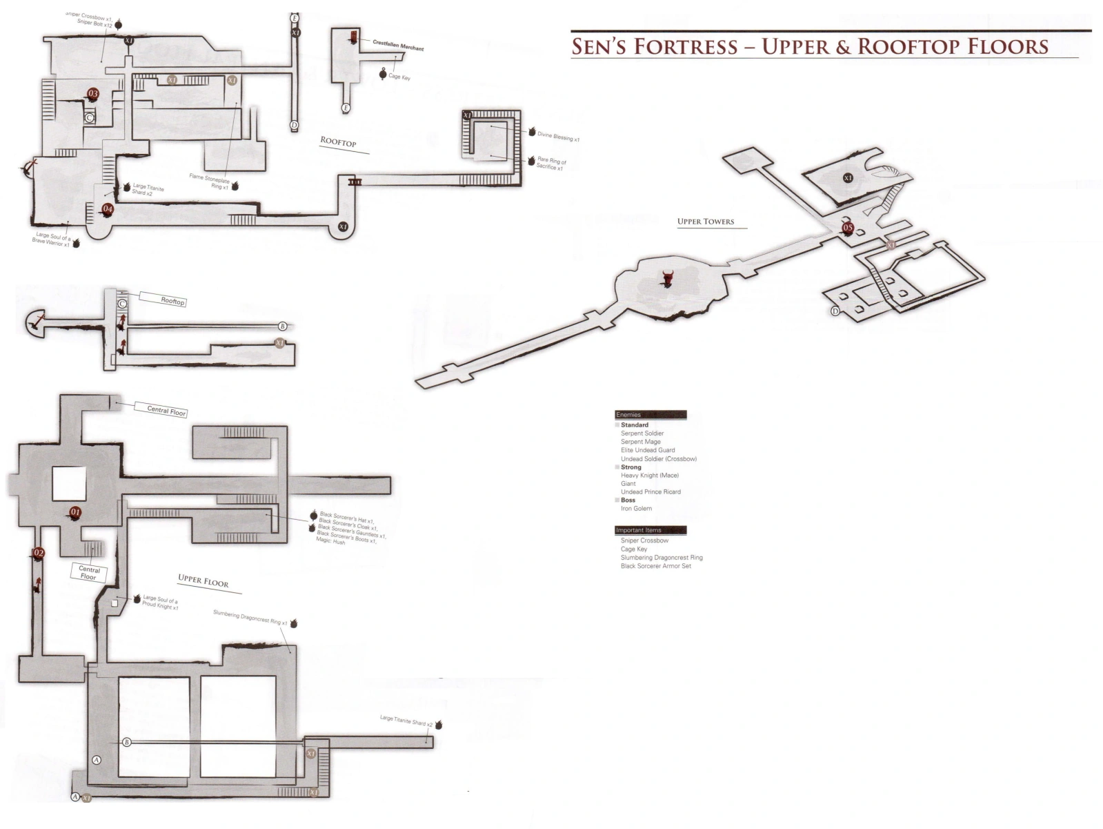 Верхние этажи и крыша Крепости Сена.