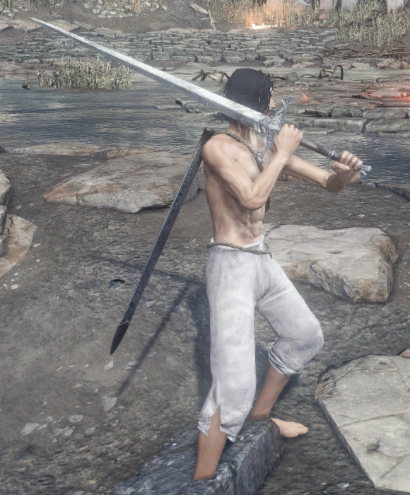 Двуручный хват.