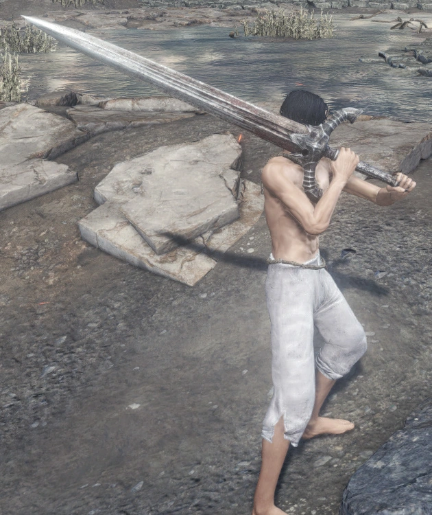 Двуручный хват.