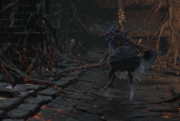 Воин c копьём и щитом.