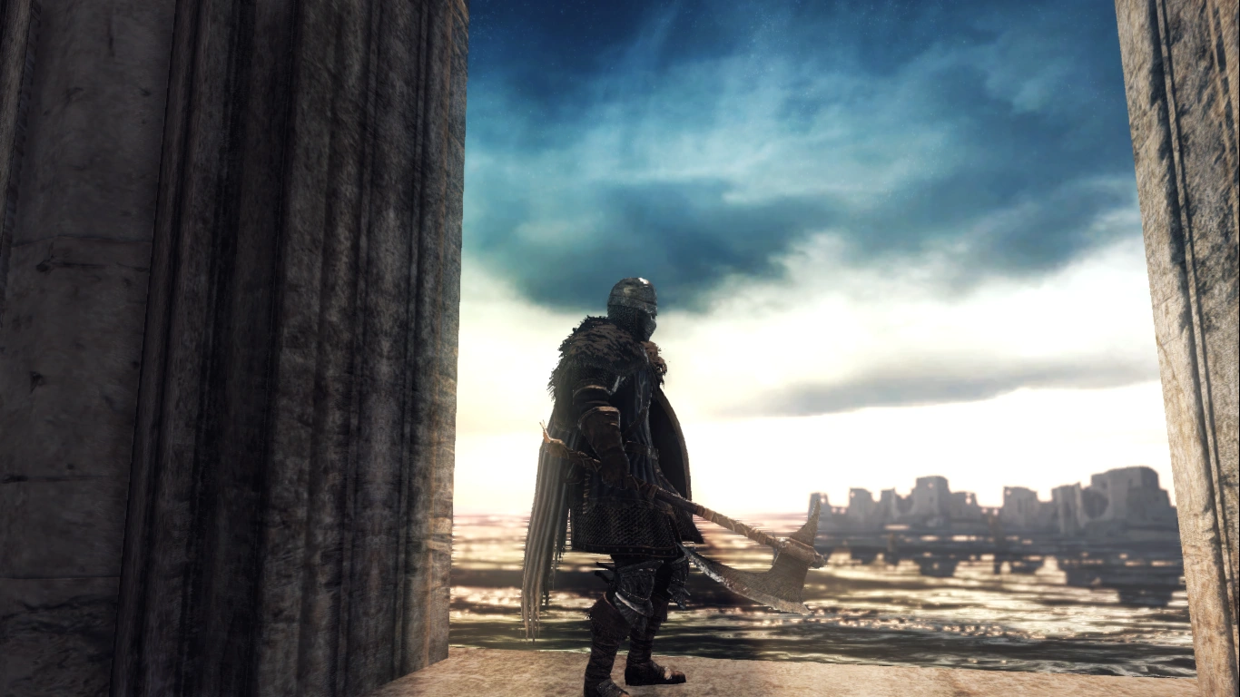 Вид на руины Хейда