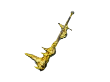 Длинный меч с желтым кварцем