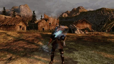 Анимация каста заклинания.