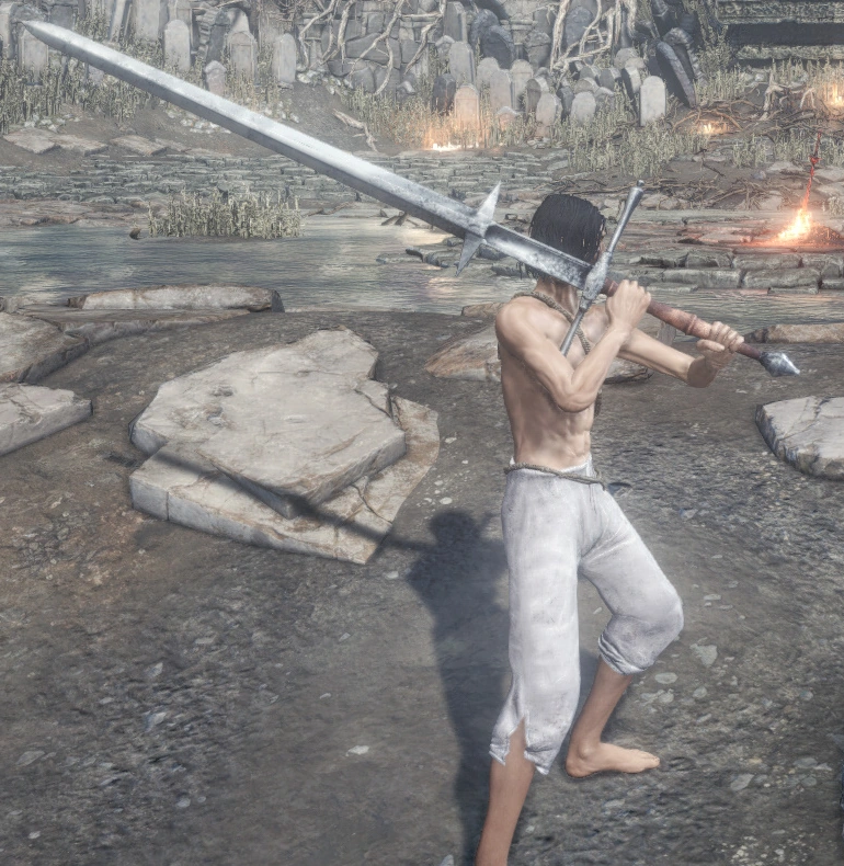 Двуручный хват.