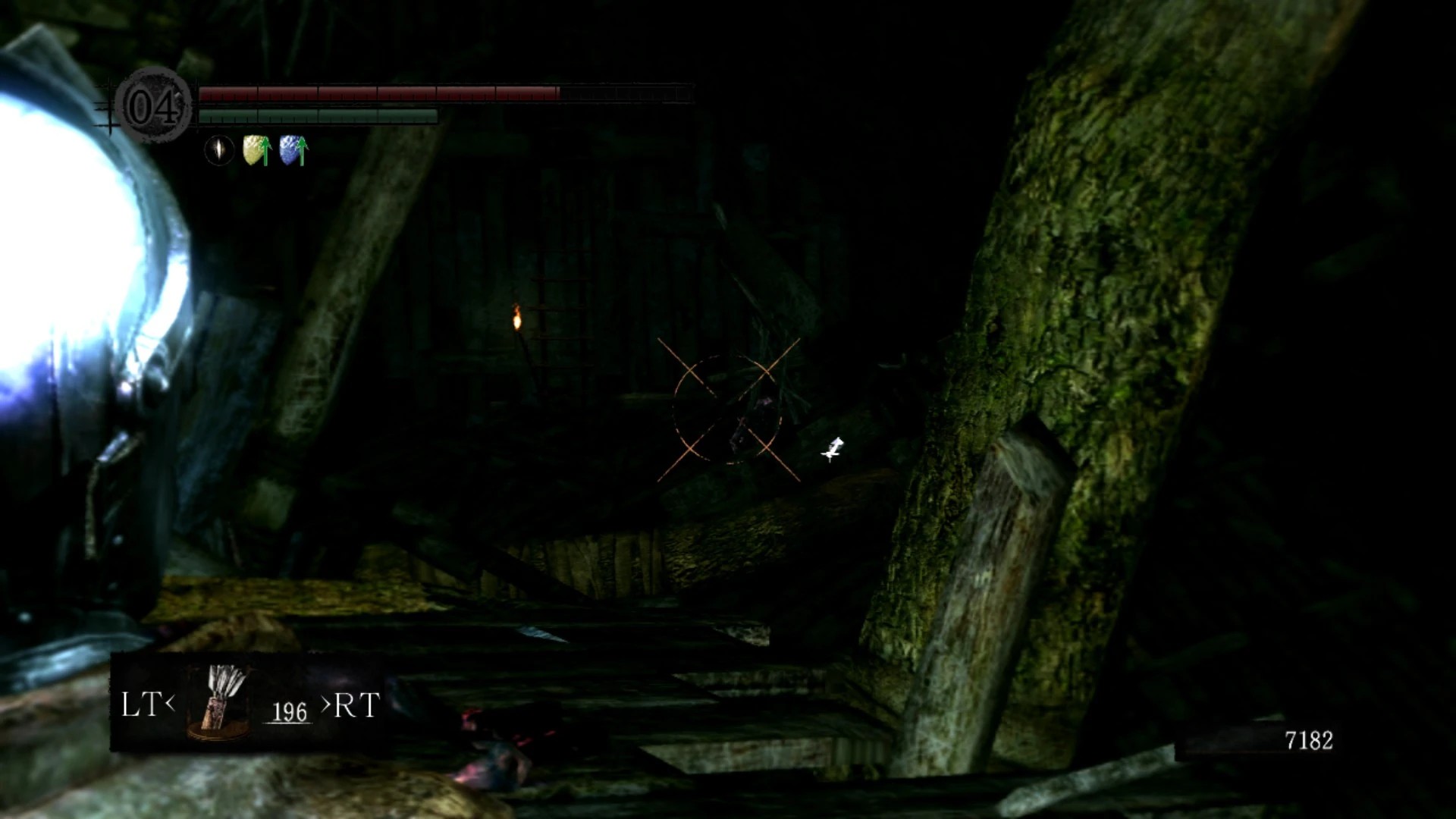 Нижний этаж со снайпером, до первого костра