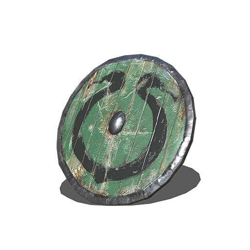 Круглый щит с кадуцеем