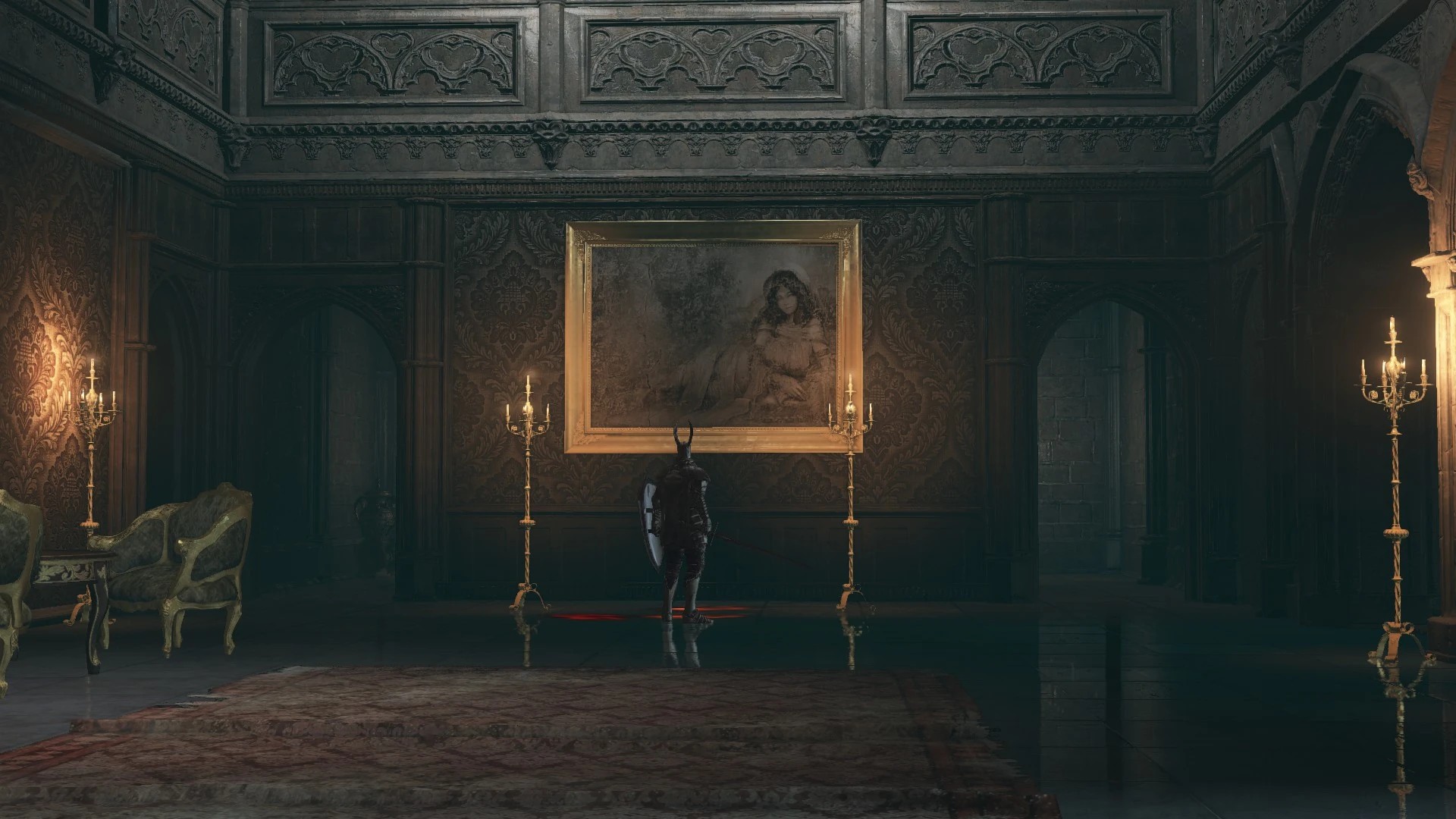 Рыцарь перед картиной.