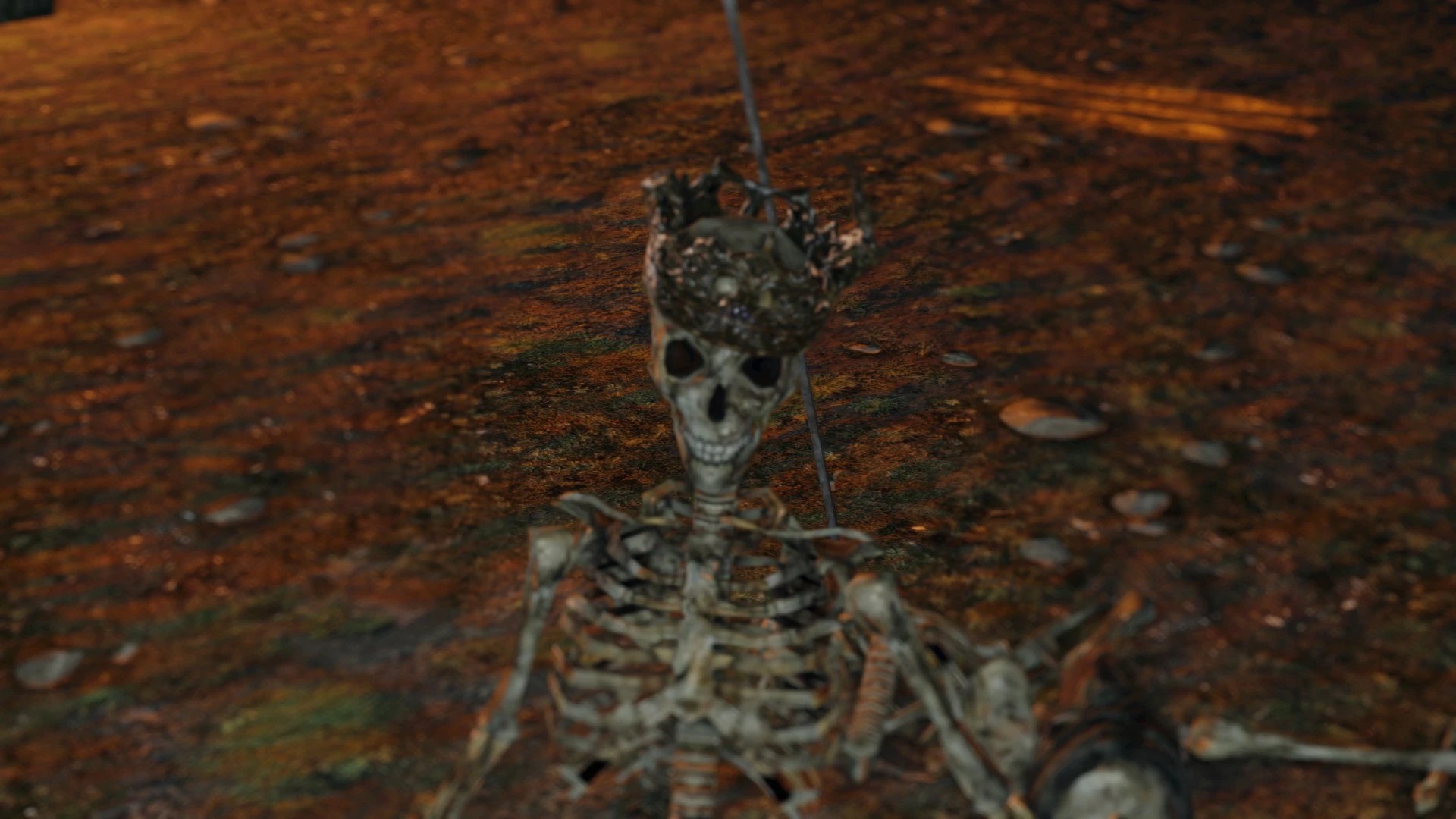 Уникальный скелет с короной.