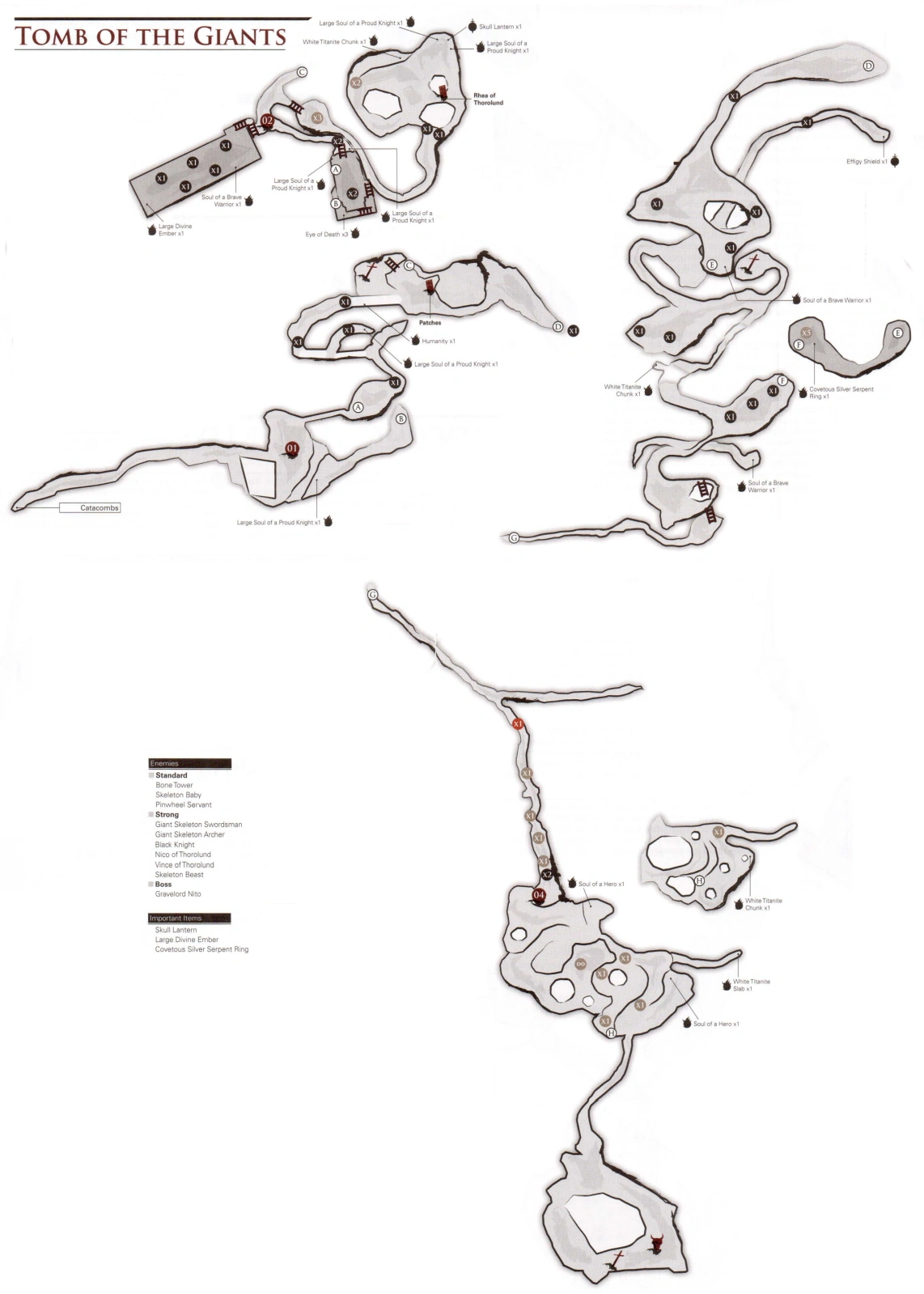 Карта на англ. языке.