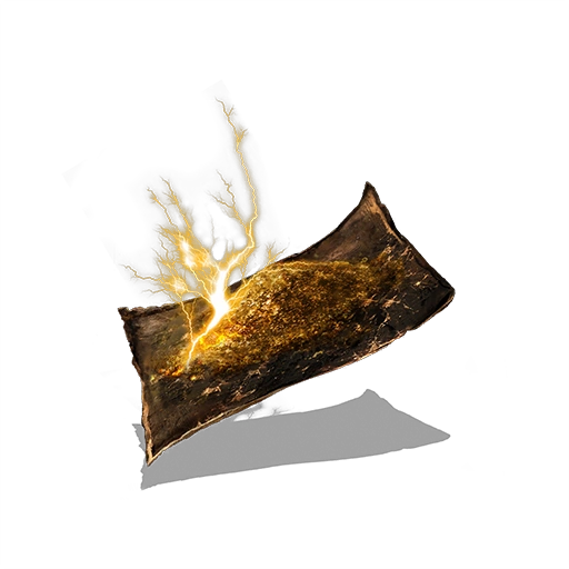 Сгусток золотой смолы